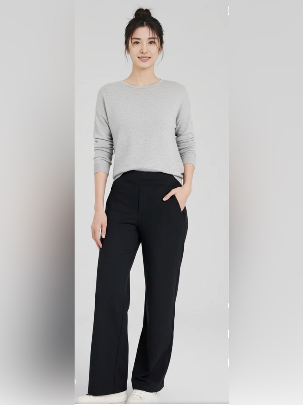 L.L. Bean Black Pull-On Pants